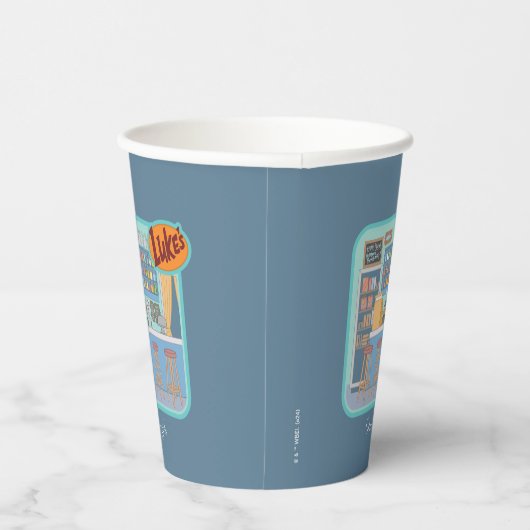 Gilmore Girls | Luke's Diner Graphic Papieren Bekers (Rechts)