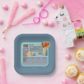 Gilmore Girls | Luke's Diner Graphic Papieren Bordje (Feest)