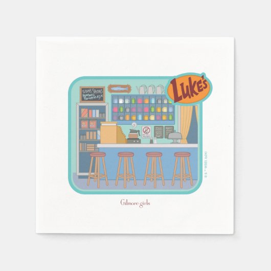 Gilmore Girls | Luke's Diner Graphic Servet (Voorkant)