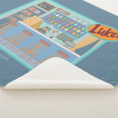 Gilmore Girls | Luke's Diner Graphic Sherpa Deken (3/4)