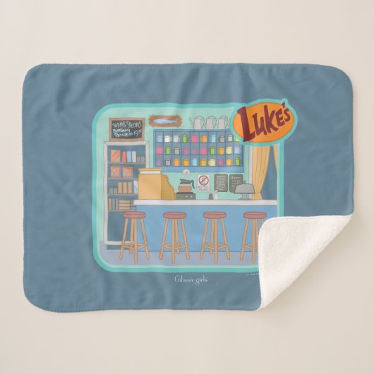 Gilmore Girls | Luke's Diner Graphic Sherpa Deken (Voorkant (horizontaal))