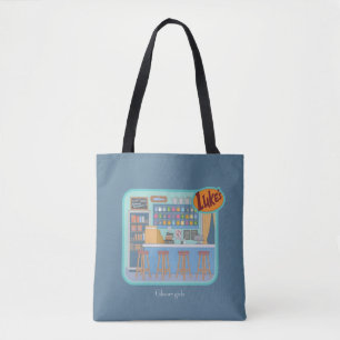Gilmore Girls Luke's Diner Graphic Tote Bag