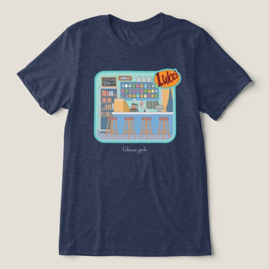 Gilmore Girls | Luke's Diner Graphic Tri-Blend Shirt (Design voorkant)
