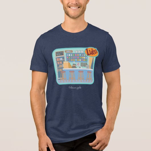 Gilmore Girls | Luke's Diner Graphic Tri-Blend Shirt (Voorkant)