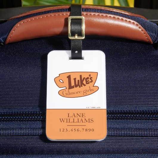Gilmore Girls Luke's Diner Logo Bagagelabel (Voorkant Insitu 2)