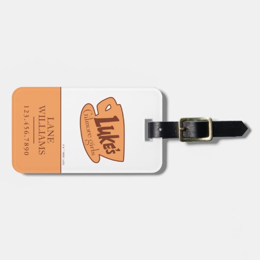 Gilmore Girls Luke's Diner Logo Bagagelabel (Voorkant horizontaal)