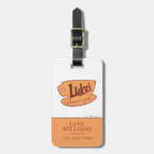 Gilmore Girls Luke's Diner Logo Bagagelabel (Voorkant verticaal)