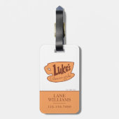 Gilmore Girls Luke's Diner Logo Bagagelabel (Achterkant verticaal)