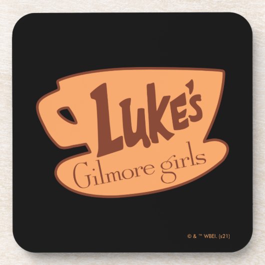 Gilmore Girls Luke's Diner Logo Bier Onderzetter (Voorkant)