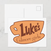 Gilmore Girls Luke's Diner Logo Briefkaart (Voorkant / Achterkant)