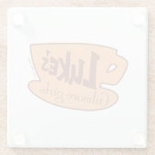 Gilmore Girls Luke's Diner Logo Glazen Onderzetter (Achterkant)