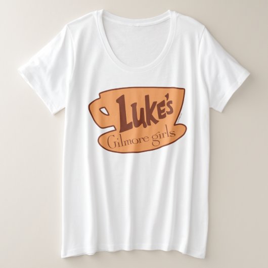 Gilmore Girls Luke's Diner Logo Grote Maat T-shirt (Design voorkant)