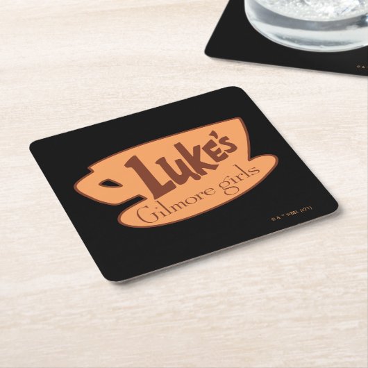 Gilmore Girls Luke's Diner Logo Kartonnen Onderzetters (Schuin)
