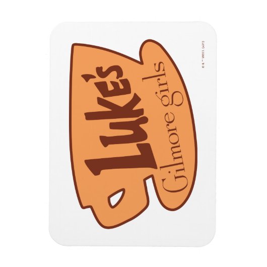 Gilmore Girls Luke's Diner Logo Magneet (Verticaal)