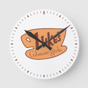 Gilmore Girls Luke's Diner Logo Ronde Klok