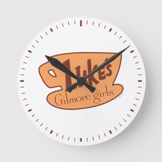 Gilmore Girls Luke's Diner Logo Ronde Klok (Voorkant)