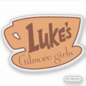 Gilmore Girls Luke's Diner Logo Sticker (Voorkant)