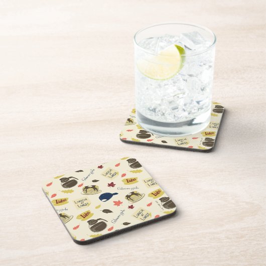 Gilmore Girls Lunch at Luke’s Pattern Bier Onderzetter (Rechterzijde)