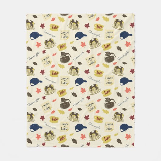 Gilmore Girls Lunch at Luke’s Pattern Fleece Deken (Voorkant)