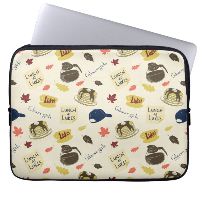 Gilmore Girls Lunch at Luke’s Pattern Laptop Sleeve (Voorkant)