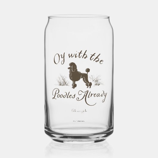 Gilmore Girls | Oy With the PoodlesDesign Blikvorm Glas (Voorkant)