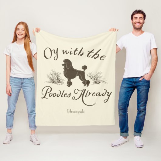 Gilmore Girls | Oy With the PoodlesDesign Fleece Deken (In situ)