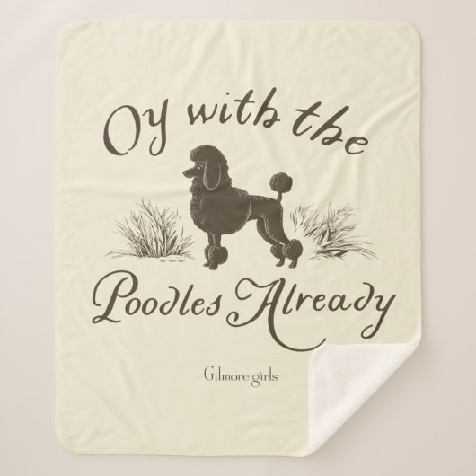 Gilmore Girls | Oy With the PoodlesDesign Sherpa Deken (Voorkant)