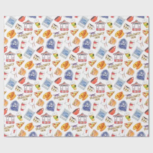 Gilmore Girls Pattern Cadeaupapier (Vlak)