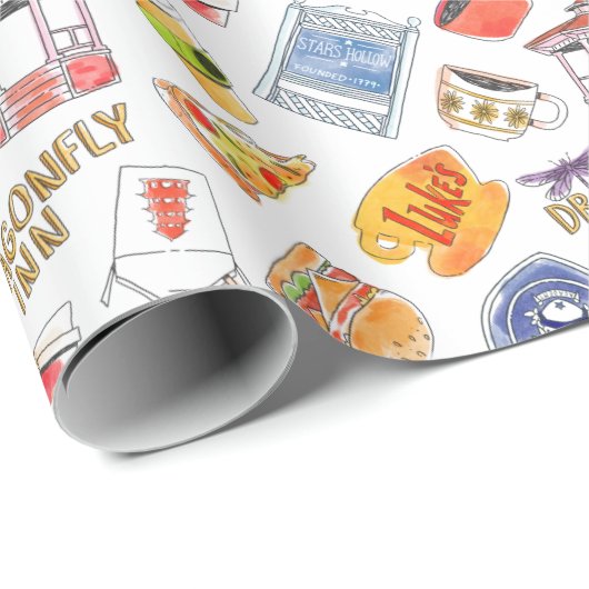 Gilmore Girls Pattern Cadeaupapier (Rol Hoek)