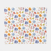 Gilmore Girls Pattern Fleece Deken (Voorkant (Horizontaal))