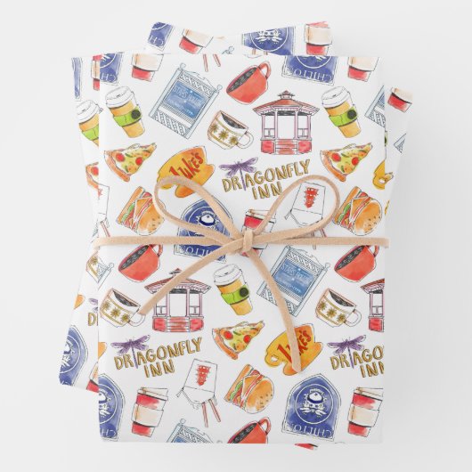 Gilmore Girls Pattern Inpakpapier Vel (In situ)