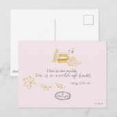 Gilmore Girls Rory Book Quote Design Briefkaart (Voorkant / Achterkant)