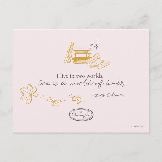 Gilmore Girls Rory Book Quote Design Briefkaart (Voorkant)