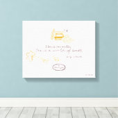 Gilmore Girls Rory Book Quote Design Canvas Afdruk (Insitu (Houten vloer))