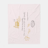 Gilmore Girls Rory Book Quote Design Fleece Deken (Voorkant)