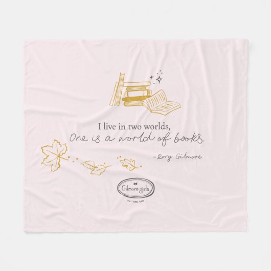 Gilmore Girls Rory Book Quote Design Fleece Deken (Voorkant (Horizontaal))