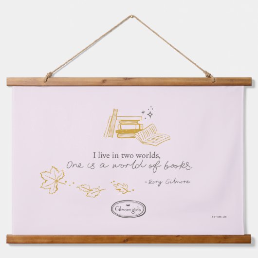 Gilmore Girls Rory Book Quote Design Hangend Wandkleed (Voorkant)