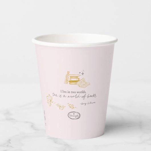 Gilmore Girls Rory Book Quote Design Papieren Bekers (Voorkant)