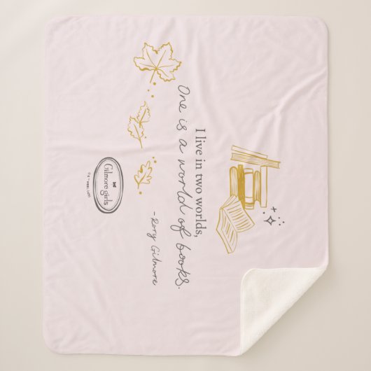 Gilmore Girls Rory Book Quote Design Sherpa Deken (Voorkant)