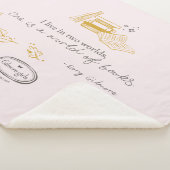 Gilmore Girls Rory Book Quote Design Sherpa Deken (3/4)