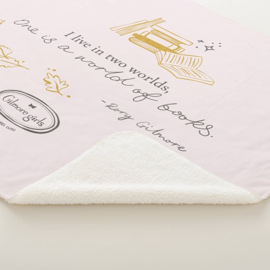 Gilmore Girls Rory Book Quote Design Sherpa Deken (3/4)