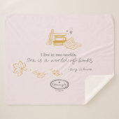 Gilmore Girls Rory Book Quote Design Sherpa Deken (Voorkant (horizontaal))