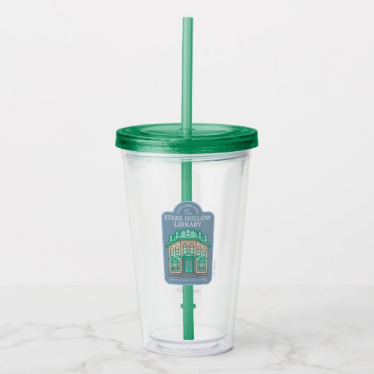 Gilmore Girls | Stars Hollow Library Acryl Drinkbeker (Voorkant)