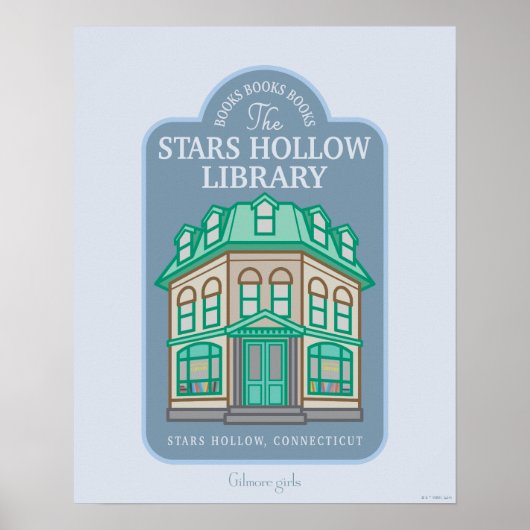 Gilmore Girls | Stars Hollow Library Poster (Voorkant)