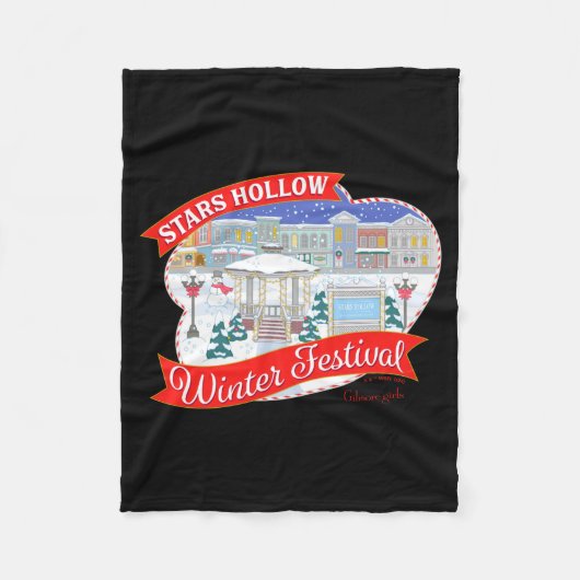 Gilmore Girls Stars Hollow Winter Festival  Fleece Deken (Voorkant)