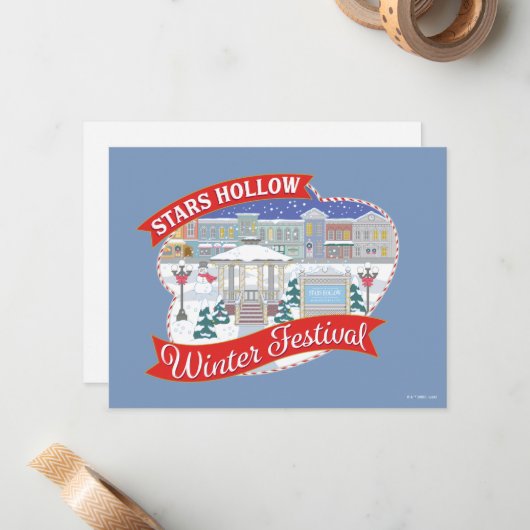 Gilmore Girls | Stars Hollow Winter Festival Notitiekaartje (Voorkant / Achterkant in situ)