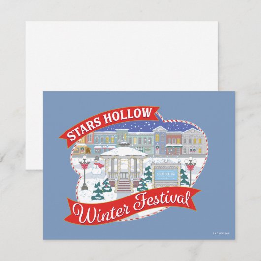 Gilmore Girls | Stars Hollow Winter Festival Notitiekaartje (Voorkant / Achterkant)