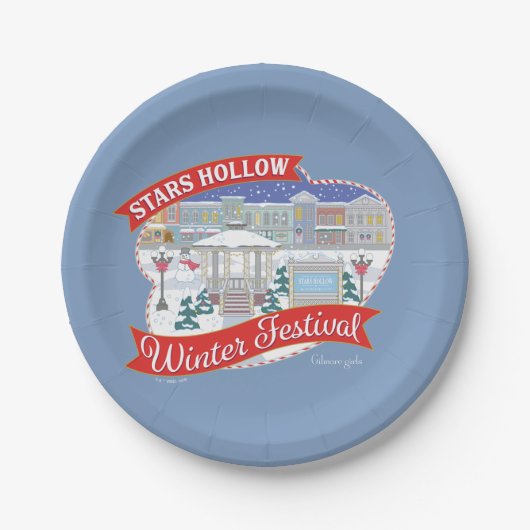 Gilmore Girls | Stars Hollow Winter Festival Papieren Bordje (Voorkant)