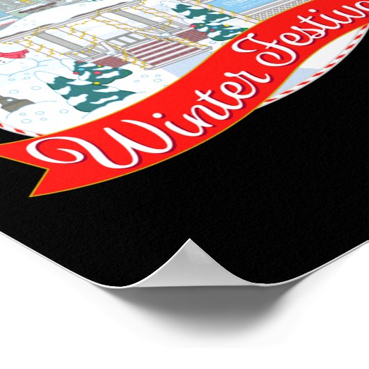 Gilmore Girls Stars Hollow Winter Festival Poster (Hoek)