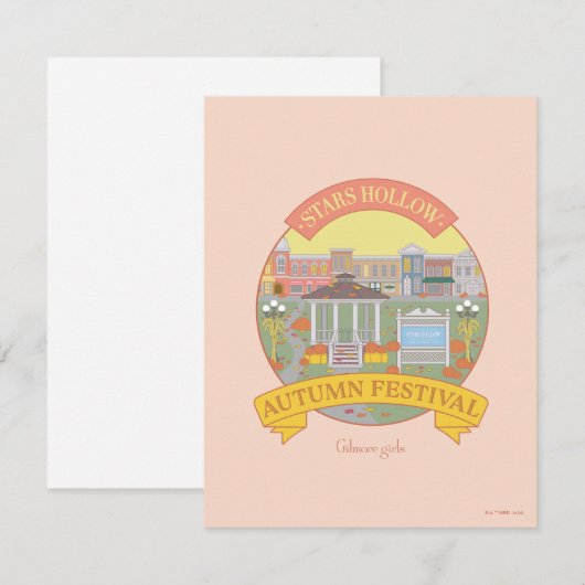 Gilmore Girls | Sterren Hollow Autumn Festival Notitiekaartje (Voorkant / Achterkant)